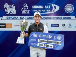 ชนม์เจริญเฉือนเพลย์ออฟที่เทรสเชอร์ฮิลล์คว้าแชมป์ไทยแลนด์พีจีเอทัวร์รายการที่สอง