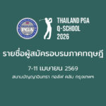 รายชื่อผู้สมัครอบรมภาคทฤษฎี 7-11 เม.ย. 69