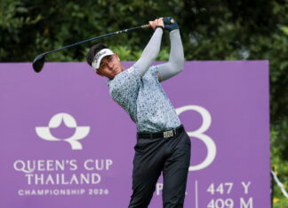 ฝนถล่มริเวอร์เดล! 36 นักกอล์ฟเล่นไม่จบ ฐิติพัศขึ้นนำศึก Queen’s Cup 2026